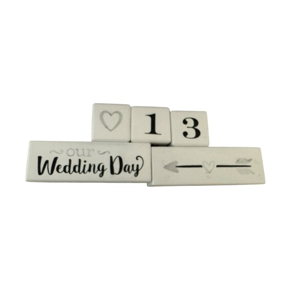 Malden International Designs 3447-44 Wedding Countdown Block, Photo Frame Gray - Picture 3 of 14
